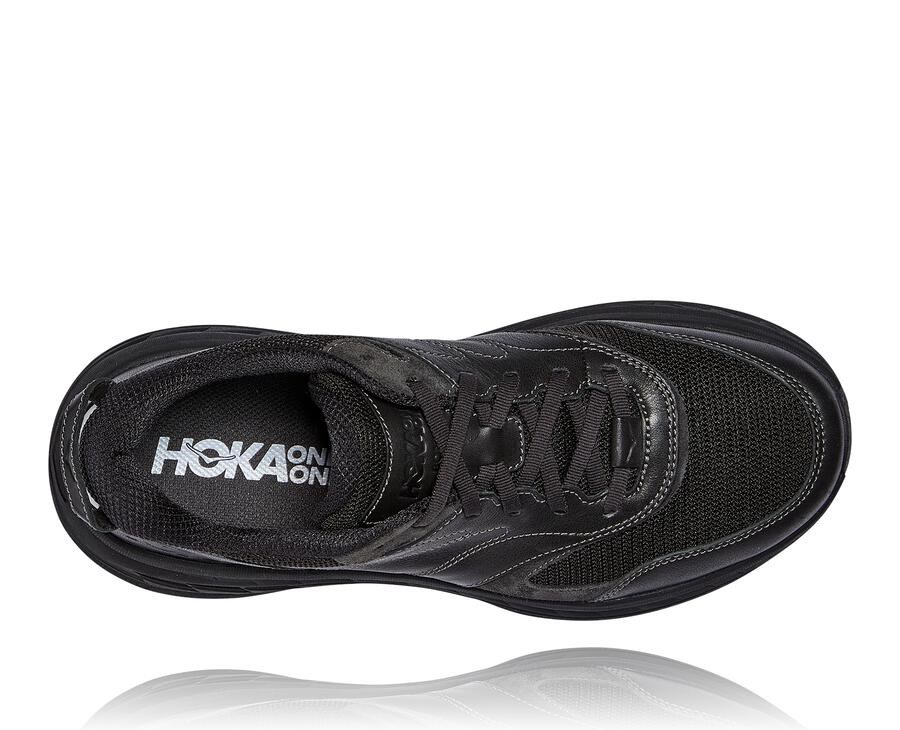 Running Shoes Mens - Hoka One One Bondi L - Black - IHUPETY-10